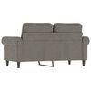 vidaXL 2-Seater Sofa Light Grey 120 cm Velvet