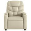 vidaXL Electric Stand up Massage Recliner Chair Cream Faux Leather