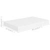 vidaXL Floating Wall Shelf White 40x23x3.8 cm MDF