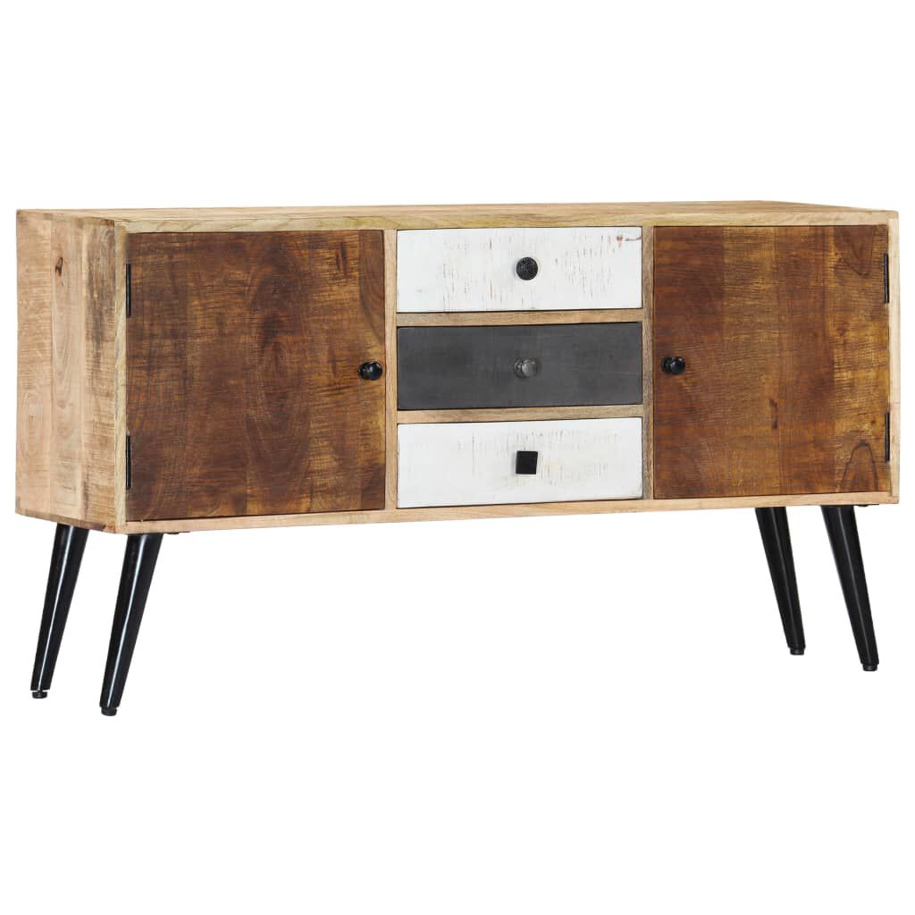 vidaXL Sideboard 118x30x62 cm Solid Mango Wood