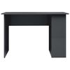 vidaXL Desk High Gloss Grey 110x60x73 cm Engineered Wood