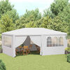 vidaXL Professional Party Tent with Side Walls 4x6 m White 90 g/m?