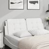 vidaXL Headboard Cushion "Zadar" White 137 cm Double Faux Leather