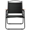 vidaXL Camping Chairs 2 pcs Black 54x55x78 cm Oxford Fabric