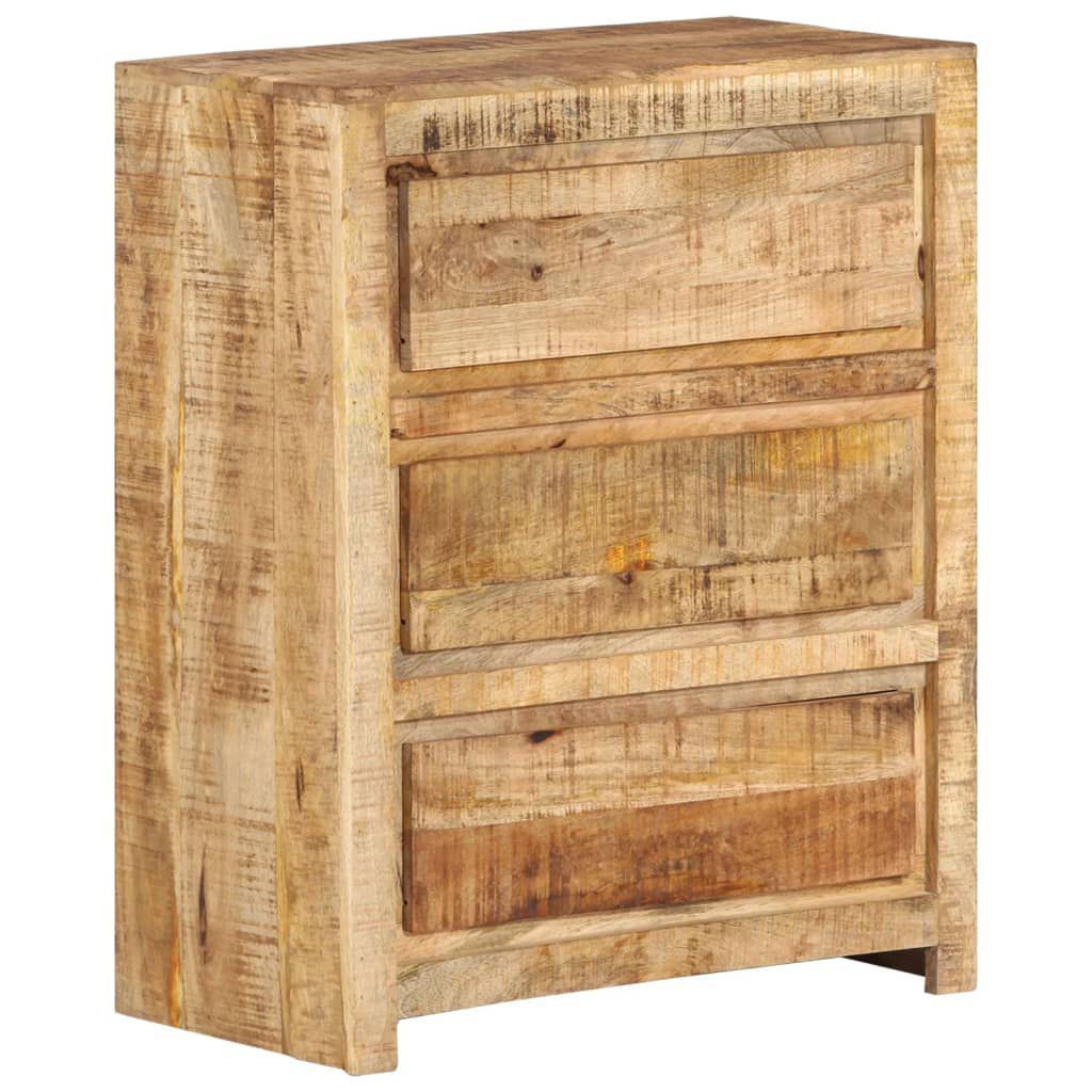 vidaXL Drawer Cabinet 60x33x75 cm Solid Wood Mango