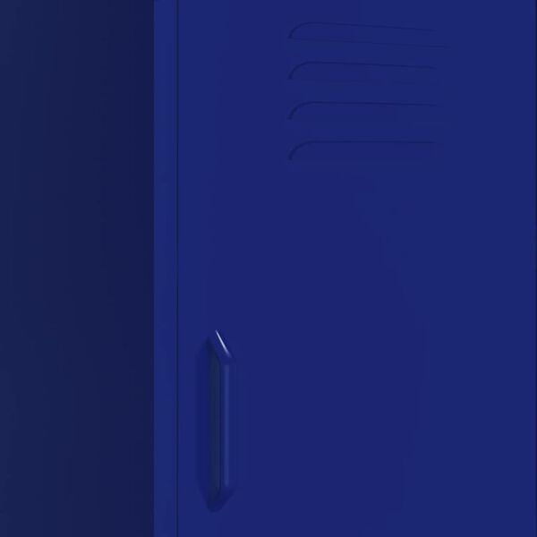 vidaXL Storage Cabinet Navy Blue 42.5x35x101.5 cm Steel