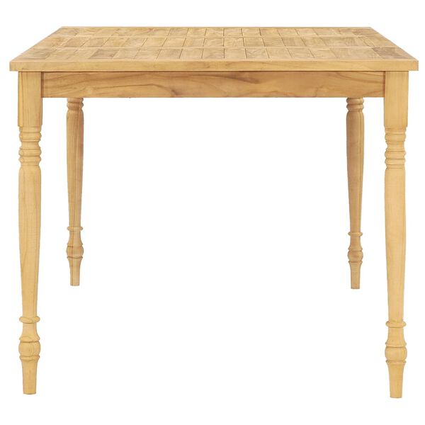 vidaXL 5 Piece Garden Dining Set with Cushions Solid Teak Wood