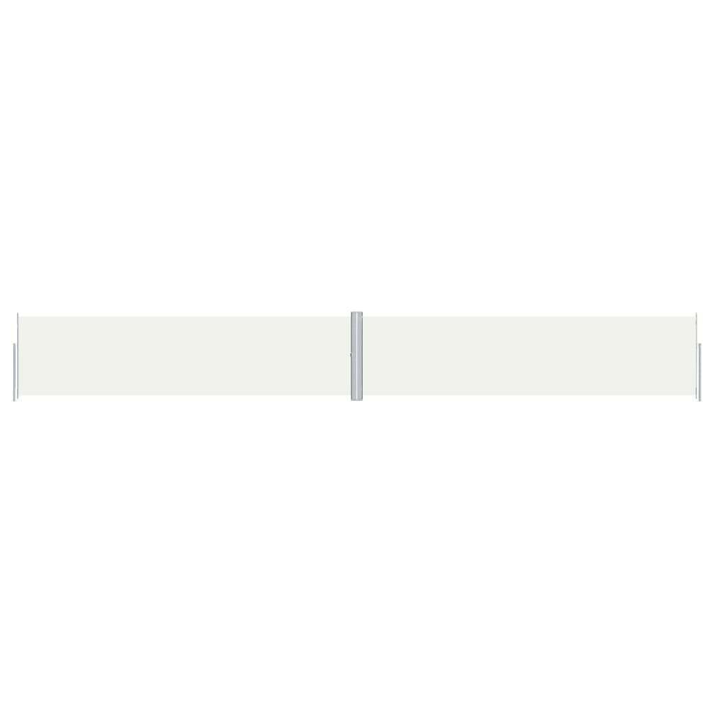 vidaXL Retractable Side Awning Cream 160x1200 cm