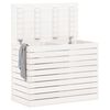 vidaXL Laundry Basket White 88.5x44x66 cm Solid Wood Pine