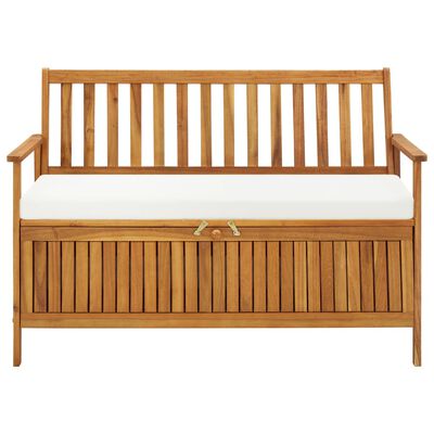 vidaXL Garden Storage Bench Solid Acacia Wood 120x63x84 cm