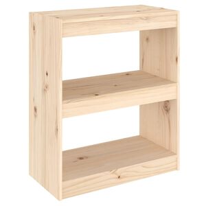 vidaXL Book Cabinet/Room Divider 60x30x71.5 cm Solid Wood Pine