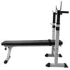 vidaXL Workout Bench with Weight Rack, Barbell and Dumbbell Set 90 kg