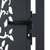 vidaXL Garden Gate Anthracite 100x100 cm Steel Tree Design