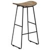 vidaXL Bar Chairs 2 pcs Reclaimed Teak