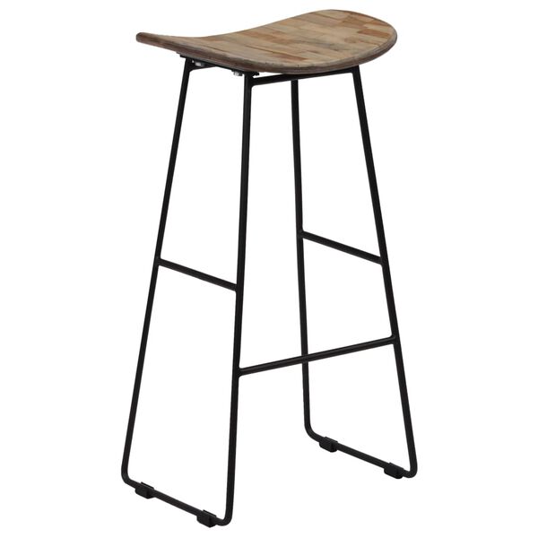 vidaXL Bar Chairs 2 pcs Reclaimed Teak