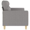 vidaXL 3-Seater Sofa Light Grey 180 cm Fabric
