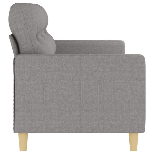vidaXL 3-Seater Sofa Light Grey 180 cm Fabric