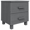 vidaXL Bedside Cabinet "HAMAR" Dark Grey 40x35x44,5 cm Solid Pinewood