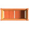 vidaXL Garden Planter with Legs Wax Brown 70x31x70 cm Solid Wood Pine