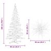 vidaXL Christmas Trees with Stand Natural 180 cm Solid pine wood