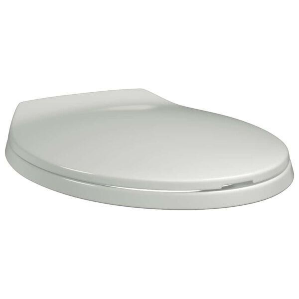 vidaXL Soft-close Toilet Seat White Oval