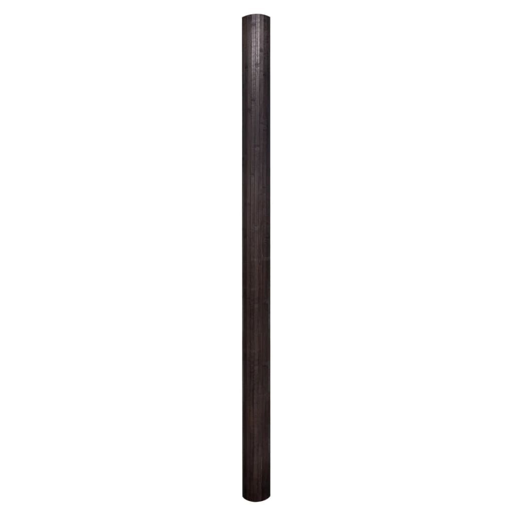 vidaXL Room Divider Bamboo Dark Brown 250x165 cm