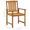 vidaXL Garden Chairs with Cushions 2 pcs Solid Acacia Wood