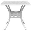 vidaXL 5 Piece Garden Dining Set White Cast Aluminium