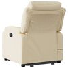 vidaXL Electric Stand up Massage Recliner Chair Cream Fabric