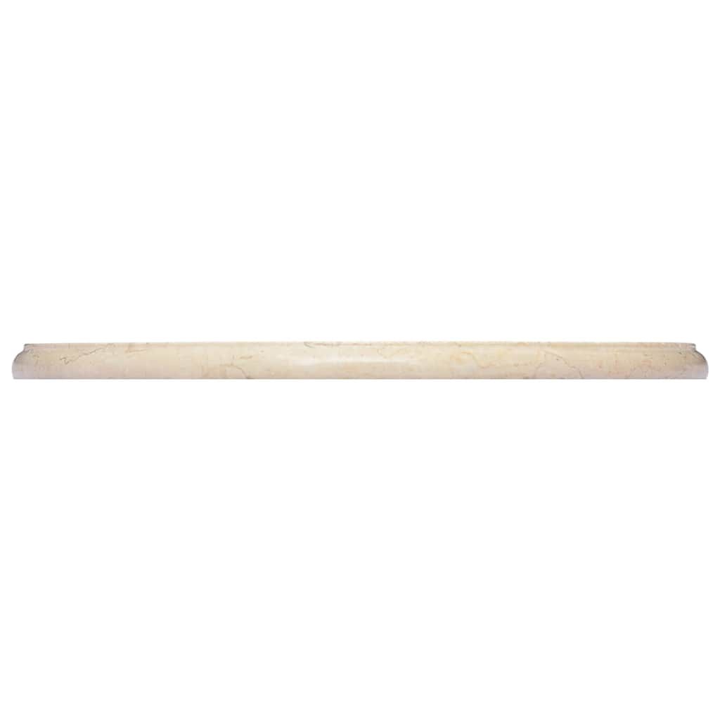 vidaXL Table Top Cream Ø50x2.5 cm Marble