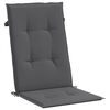 vidaXL Garden Highback Chair Cushions 2 pcs Anthracite 120x50x3 cm Fabric