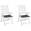 vidaXL Garden Chair Cushions 2 pcs Anthracite 40x40x4 cm Oxford Fabric