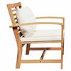 vidaXL Garden Bench Natural 110 x 64 x 76.5 cm Solid teak wood