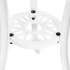 vidaXL 3 Piece Bistro Set Cast Aluminium White