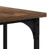 vidaXL Desk Smoked Oak 139x139x75 cm Engineered Wood