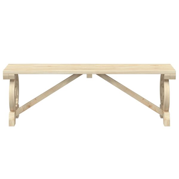 vidaXL Garden Bench 115 cm Solid Wood Fir