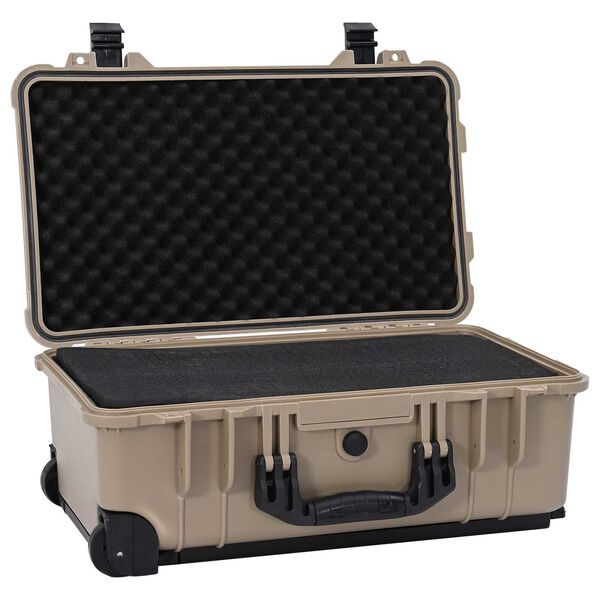 vidaXL Wheel-equipped Tool/Equipment Case with Pick & Pluck Foam Inside