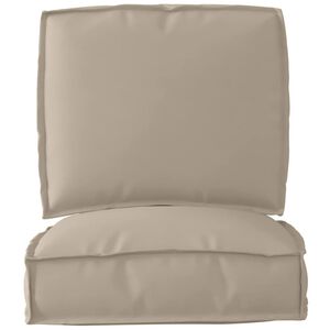 vidaXL Pallet Cushion Set 2 pcs Taupe Oxford Fabric