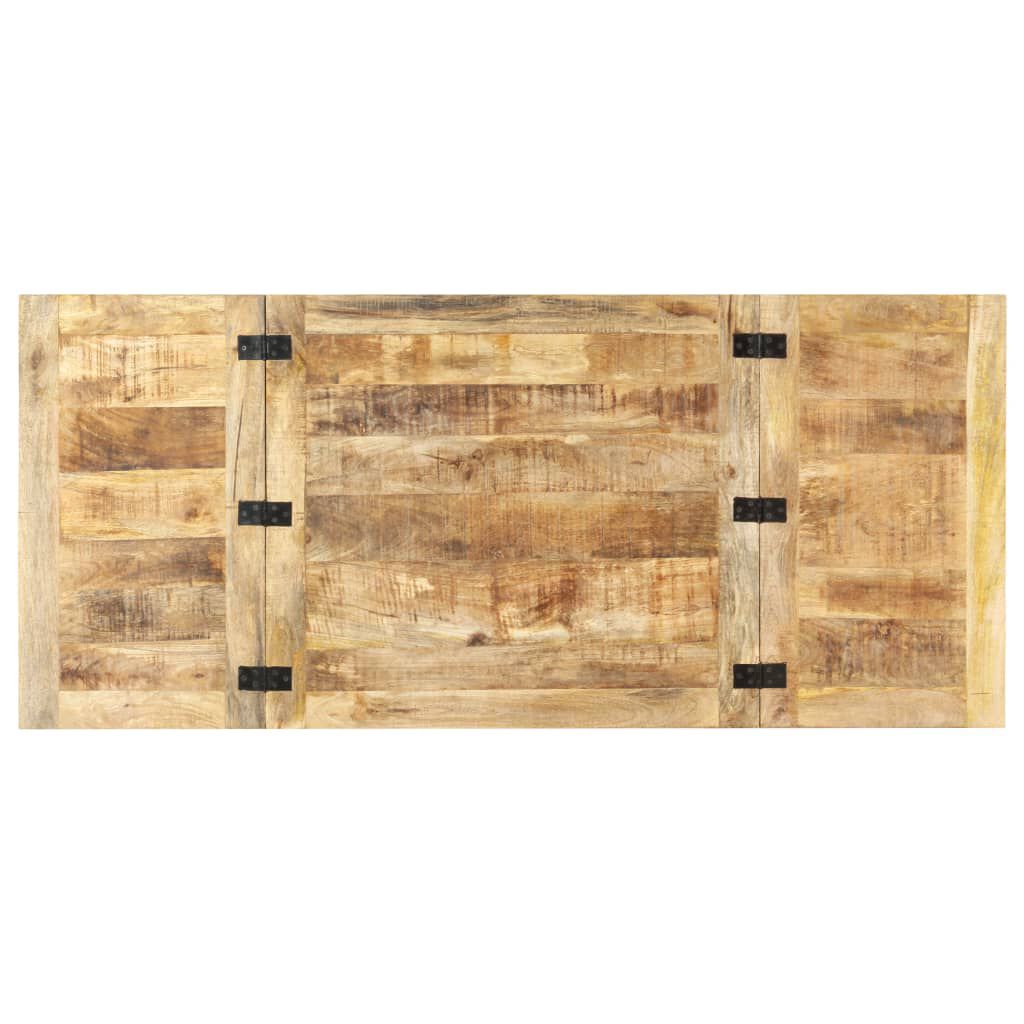 vidaXL Extendable Coffee Table 160x70x45 cm Solid Mango Wood
