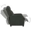 vidaXL Electric Recliner Chair Anthracite Faux Leather
