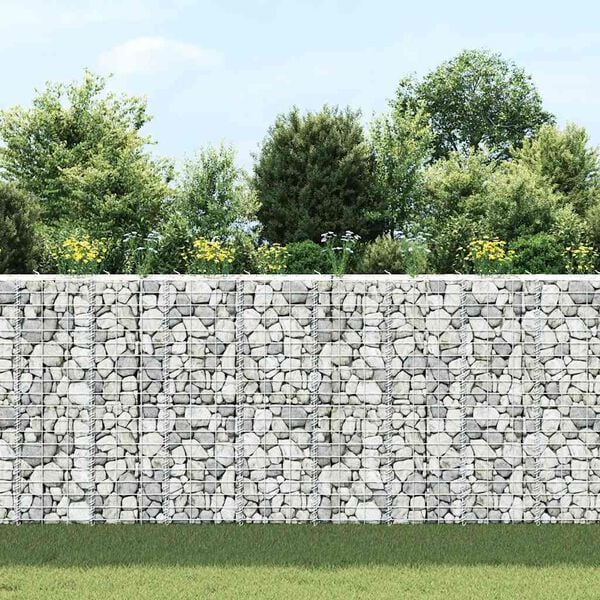 vidaXL Gabion Raised Beds 3 pcs 30x30x100 cm Iron