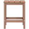 vidaXL Garden Adirondack Chairs with Footstool & Table HDPE Brown