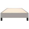 vidaXL Box Spring Bed Frame Light Grey Twin Fabric (US Only)
