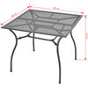 vidaXL 5 Piece Outdoor Dining Set with Folding Chairs Steel Anthracite