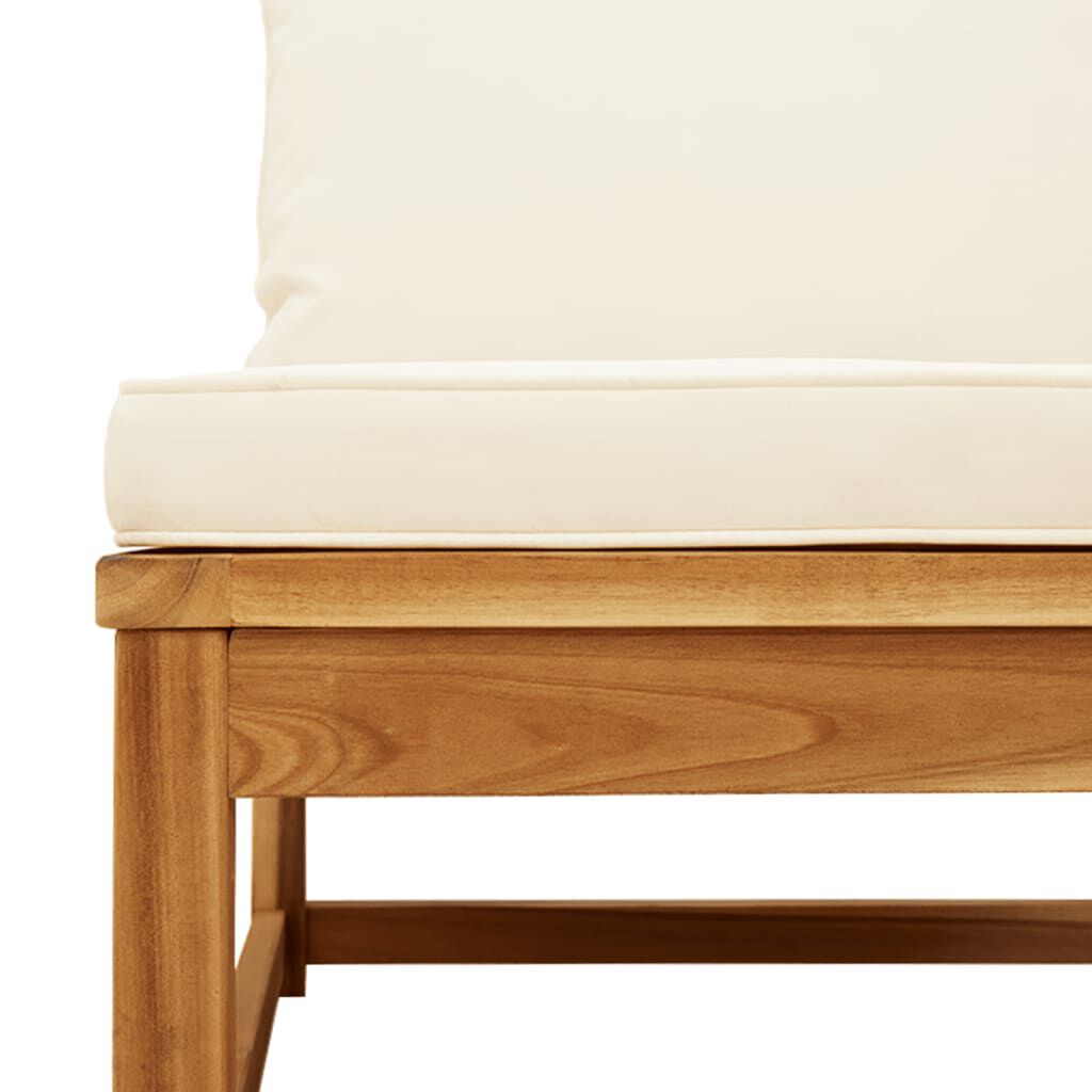 vidaXL Garden Sofa with Cushions Solid Wood Acacia