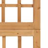 vidaXL 5-Panel Room Divider/Trellis Solid Fir Wood 201.5x180 cm