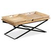 vidaXL Coffee Table Solid Mango Wood 110x55x42 cm