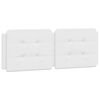 vidaXL Headboard Cushion "Zadar" White 137 cm Double Faux Leather