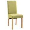 vidaXL Dining Chairs 4 pcs Green Fabric