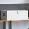 vidaXL Storage Box Silver 100x55x37 cm Aluminium